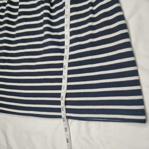 French Connection B&W Stripe Paris Chic Retro A-line Open Back Knit Dress 8 Twee - Picture 14 of 14